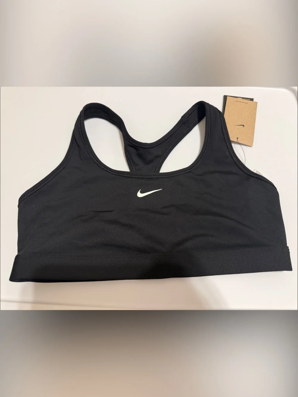 Nike Black and White Racerback Sports Bra